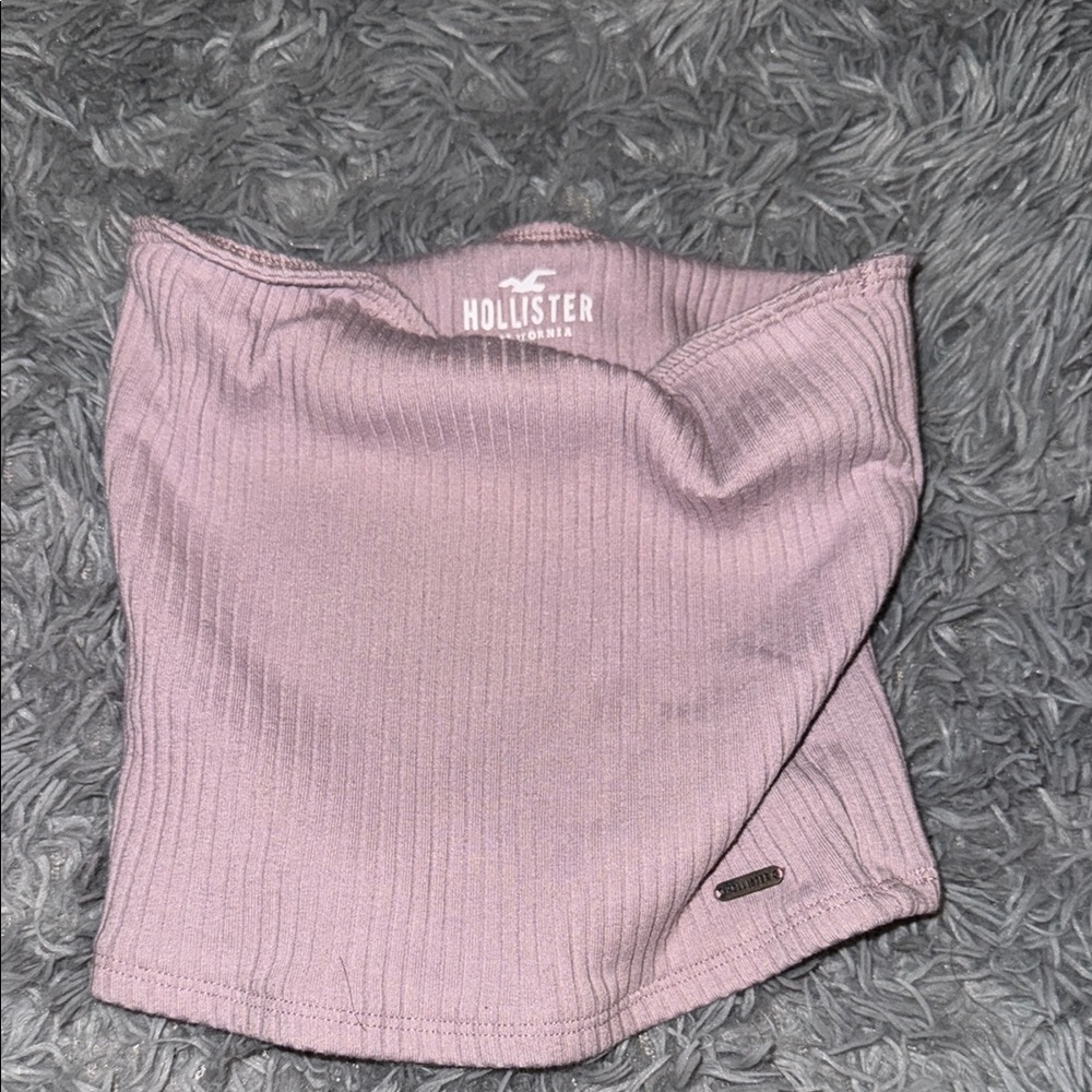 Hollister Ribbed Tube Top in Soft Purple